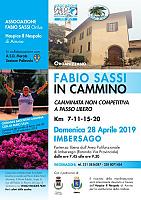 Fabio Sassi in cammino - 28/04/2019